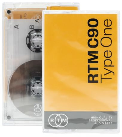 RTM C90 | Cassette Vierge Type I | Idéal pour Enregistrement de Musique | Qualité Studio | 90 Minutes | Fabriqué en France | Cassette à l’unité