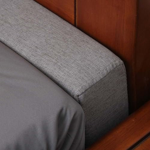 YURRO Dickes Bett-Wand-Lückenfüller, Memory-Schaum-Kopfteil, gepolstert, Matratzenverlängerung, Bettbrücke, Doppel-zu-King-Size-Konverter-Set, Nackenrolle, langes Kissen, 200x5x15cm