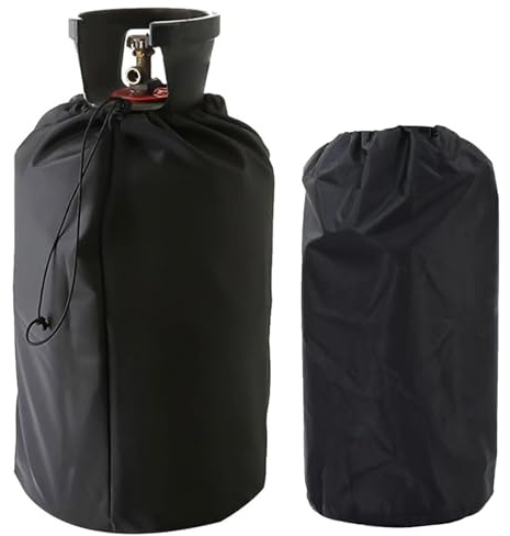 BAOSROY Propane Tank Cover, Gas Bottle Protector, Oxford Fabric, Black