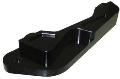 JHENSH Adattatore pinza freno a 4 pistoni, 82 mm, 6 mm, per Pit Dirt Bike Motard (nero)