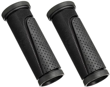 2 empuñaduras cortas para manillar de bicicleta para muchas bicicletas estándar, 90 mm de longitud, empuñaduras de bicicleta de montaña