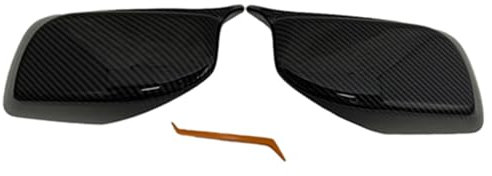 Auto Rückspiegel Kappe Für E60 E61 E63 E64 5 Serie 2004-2008 Carbon Faser Auto Rückansicht Tür Flügel Spiegel Seite Spiegel Abdeckung Caps Shell Fall Tür Spiegelkappen(Carbon fiber pattern)
