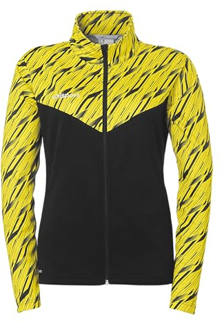 uhlsport Football Progressive 28 Poly Veste d'entraînement pour femme, veste de sport, sweat-shirt sans capuche avec col montant et poches zippées - Coupe ajustée pour femme