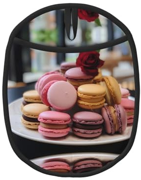 1 tapis de cuisson en silicone à motif macaron (lot de 1/2), résistant aux hautes températures et antidérapant, adapté pour le barbecue, la pâtisserie, etc.