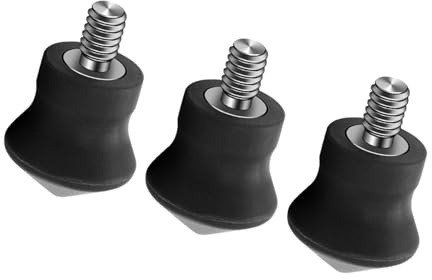 3 pies de goma duraderos de acero inoxidable de 1/4 para varios trípodes, mejora el agarre, equipo de fotografía de aventura