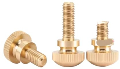 Messing-Rändelschrauben mit hohem Kopf, doppellagig, for Computergehäuse, aus reinem Kupfer, M3, M4, M5, M6 Für Arten von Ständer und Maschinen(16mm,M3 (5Pcs))