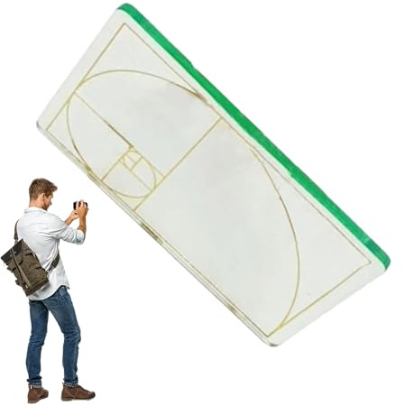 Recherche de vue de composition - Outil acrylique de 7 cm | Aide au dessin | avec proportion d'or : viseur d'ordinateur portable et durable pour croquis photo et précision dans la composition