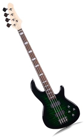 Elektrische Gitarre Jazz Bass E Gitarre Ist Für Anfänger Und Professionelle Instrumente Geeignet(Green)