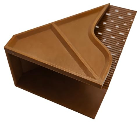 yeeplant Túnel de cangrejo ermitaño con rampa de escalada, 6.3 x 4.7 x 2.76 pulgadas en hábitat de cangrejo, forraje con cuencos dobles para alimentos, ejercicio, accesorios de decoración de tanques