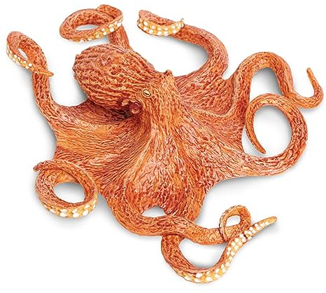 Figurine de pieuvre géant du Pacifique | Modèle réaliste de 8 pouces | Jouets pour enfants | Non toxiques et sans BPA | Convient aux enfants de 3+ | Safari Ltd