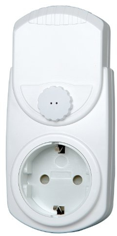 Kopp 470122017 Schutzkontakt-Zwischenstecker mit beleuchtetem Schalter