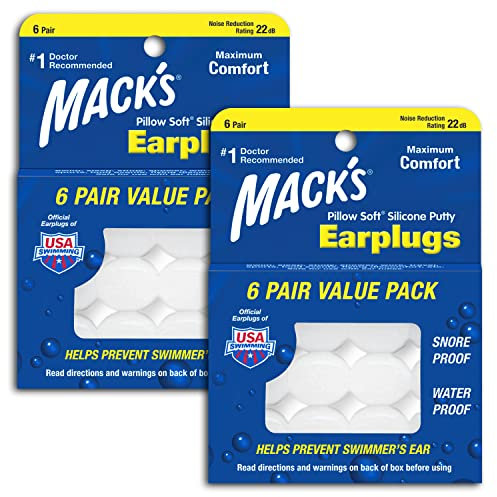 Mack 's Kissen Aus Weichem Silikon Ohrstöpsel Value Pack, 6.Zählen