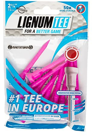 Longridge LIGNUM Ring System Golf T-Shirt i trä - Rosa, 72 mm