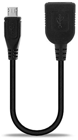 subtel USB OTG Kabel für Sony Xperia X/XA / Z1 / Z2 / Z3 / Z5 / ZL/Sola/Style/Ultra Handy On The Go Adapter Micro USB Stecker auf USB A Buchse, Host Anschluss Adapterkabel PVC schwarz