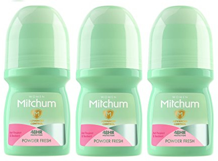 Mitchum Roll On Powder Fresh 50ml (Pack Of 3)