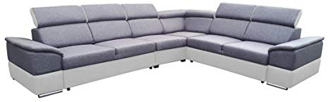 All4All Ecksofa mit Schlaffunktion Estrella - XXL Sofa mit Bettkasten - 334 cm x 264 cm - Schlafsofa - Wohnlandschaft L-Form - Groß - Gewebe - Farbe wählbar - Seite Links 19