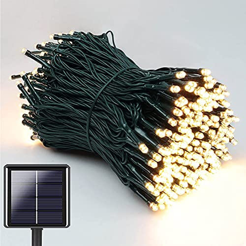 NEXVIN Outdoor Solar String Lights 22M 200 LED Warm White, Christmas String Lights, 8 Modes, Decorative Waterproof for Tree, Patio, Garden