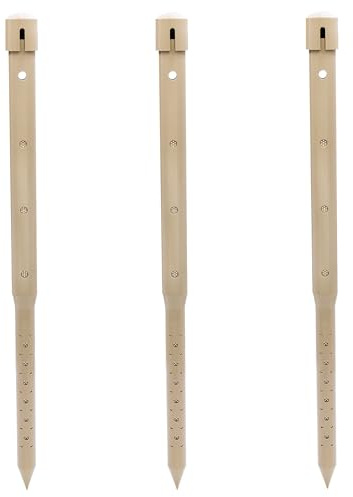 DEEP DRIP 24-inch Tree Watering Stake (3 Pack, Tan) | UV-Protected ABS Plastic Deep Root Irrigation Spike for Fruit, Flowering, Nut Trees