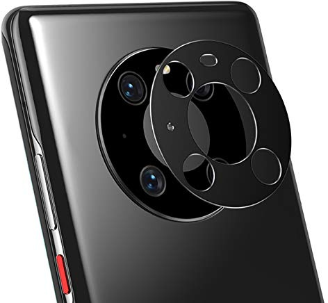 NOKOER Kamera Linse Schutz für Huawei Mate 40 Pro, [2 Pack] Kamera Schutzring, Hochwertiges Metallmaterial [Anti-Kratzen] 360 Grad Schutz Kamera Linse - Schwarz