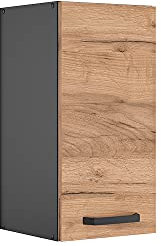 Vicco Armario Colgante R-Line, Roble Dorado/Antracita, 30 cm