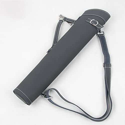 NA Köcher aus reinem Rindsleder, Back Hanging Dual Purpose Bogen- und Pfeilköcher Hochwertiger Hüftköcher Tragbarer Diagonalhakenköcher(Color:A)