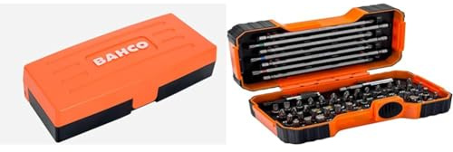 Socket Set 1/4 Drive 25 PIECE SL25 By BAHCO & 59/S54BC Colour-Coded Bit Set, 54 Piece