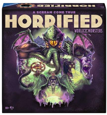 Ravensburger Horrified World of Monsters Game Immersive Strategy Board Game for Adults and Kids Age 10 Years Up - 2 to 5 Players - 2024