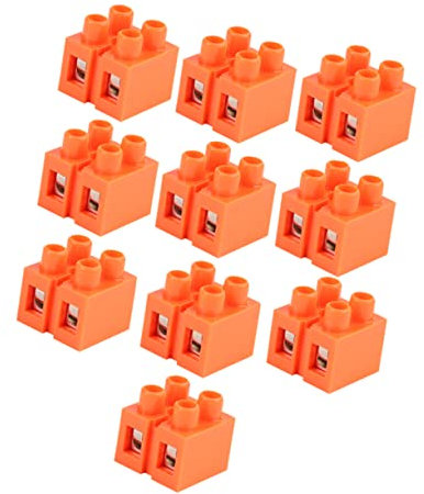 CIYODO 10stücke Zweireihiger Klemmenblock Mit Positionen Fester Terminal Connector Für Hausverkabelung Elektronikschaltungen Und Maschinenkabel
