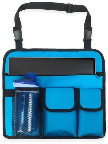 MiOYOOW Rollstuhltasche Armlehne, Seitentasche für Campingstühle Rollstühle, wasserdichte Armlehnentasche mit Mehreren Taschen für Rollstühle, Rollatoren, Strandstühle, Elektrische Stühle