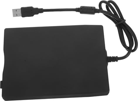 Gadpiparty Unidad De Disquete Externa USB para Computadora Portátil y Pc, Portátil Compacta, Plug-and-Play Sin Controlador, Compatible con Sistemas Antiguos, Color Negro