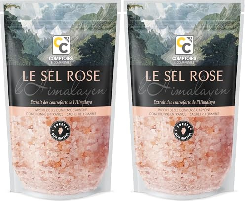 Comptoirs et Compagnies Sal Rosa del Himalaya 1000 g (Paquete de 2)