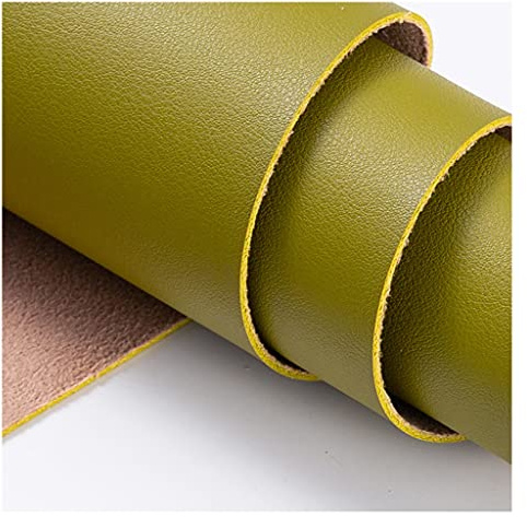 19.7 X 54 (50cm X 138cm) Ljusgrå Faux Leather Roll för bågar örhängen handväska plånbok sömnad hantverk, reparation dekorera läder stol soffa(Matcha green,1.38X0.5m)