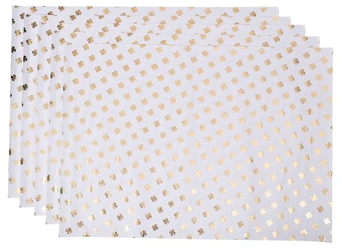 Gatuida 5 Blätter Geschenkpapier mit Goldprägung Dickes Originelles Verpackungspapier für DIY geschenke Buchverpackung und Vielseitige Geschenkverpackungen zu Weihnachten Geburtstag