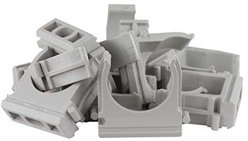 REV Klemmschellen – Rohrschellen 50x EN20 für Isorohr Ø 20mm – grau