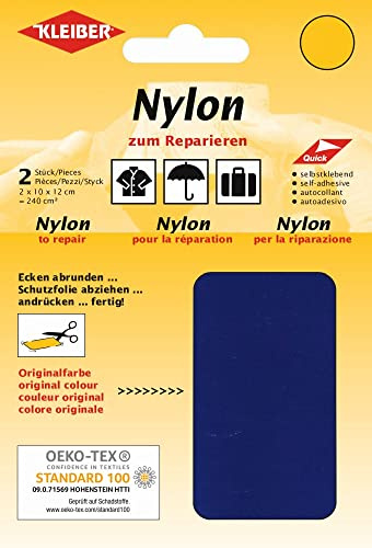 Kleiber 43035 Nylon-Flicken, 12 x 10 cm, dunkelblau 2er--Set