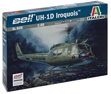Italeri 510000849-1:48 UH-1D Slick Flugzeug, Nicht bemalt
