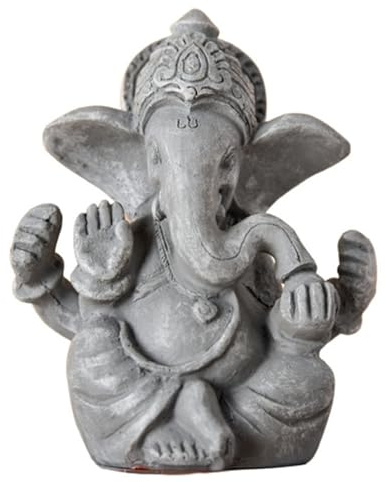 Zen Luz SBG Ganesh estatuilla de Piedra Gris de 8 x 6 x 12 cm