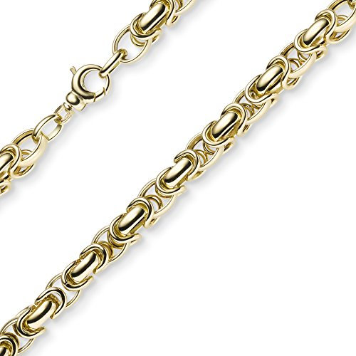 7mm Armband Armkette Königskette aus 585 Gold Gelbgold 21cm rund abgerundet