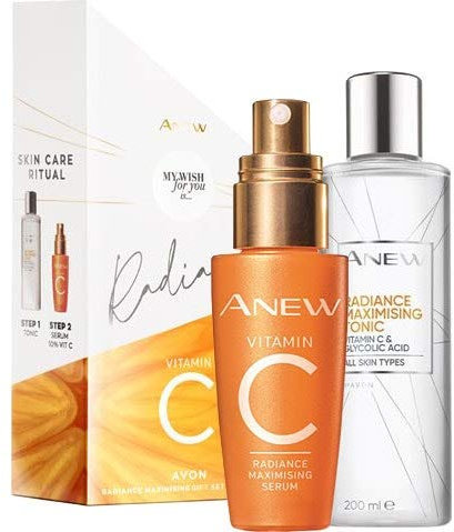 Avon GESCHENKSET Vitamin C Serum & Gesichtswasser für strahlende Haut