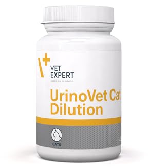VETEXPERT Urinovet Dilution Cat 45 Cápsulas Preparado para gatos para apoyar el funcionamiento normal del sistema urinario