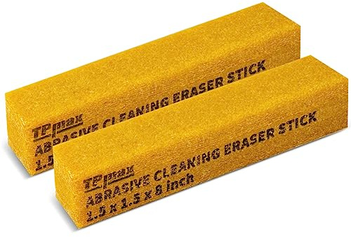 40 mm x 40 mm x 200 mm slipande rengöringspinne – 2 paket för rengöring av slipande slipbälten och slipskivor sandpapper grov tejp, skateboard och skor konstruktion av naturgummi