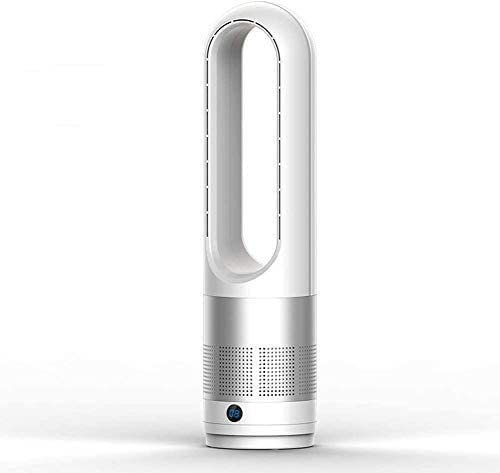 Ventilador sin aspas, ventilador de torre oscilante, enfriador de aire de seguridad de iones negativos, control remoto, ajuste de volumen de aire, circulador de aire con función de temporizador de
