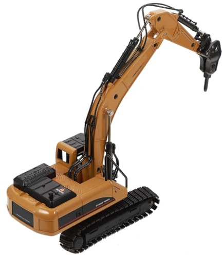 Toyvian Jouet De Modèle De Voiture en Alliage Jouet De Camion De Forage Modèle De Camion De Forage Engins De Chantier Véhicule Voiture De Construction Rc Miniature Enfant Mini-