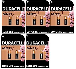 10 x Duracell MN21 (5 Blister à 2 Batterien) 10 Batterien (A23/23A/V23GA/LRV08/8LR932)