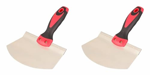 2 raschietti per stucco – Coltelli per stucco, strumento per raccogliere | stucco, strumento per la rimozione di stucco, coltelli da parete per cartongesso, e pittori, 24 x 18 cm