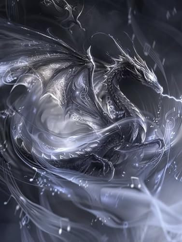 Diamond Painting Drache Diamond Painting Erwachsene Groß XXL 80x100cm Diamant Painting Bilder Set, 5D Diamond Painting Tier, DIY Cross Stickerei Diamond-Painting Basteln, Wandzimmer Deko Geschenk 9-h
