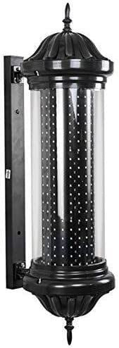 HHOZsafety Poste de barbero Poste de barbero Brillante Que Ilumina Rayas Rojas, Blancas y Azules Letrero de salón de peluquería Impermeable Puntas de pincho Poste de Barbe