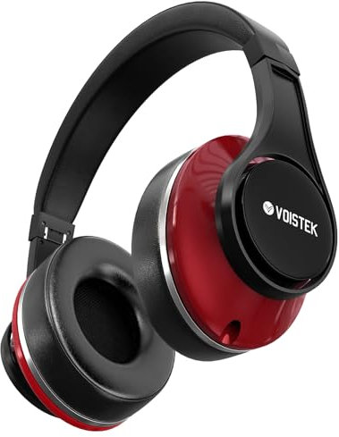 Casque audio sans fil supra-auriculaire Bluetooth 5.3, léger, confortable, ajustable et pliable, son à basses puissantes, autonomie jusqu'à 45 h, charge rapide, clarté d'appel ENC, isolation du bruit