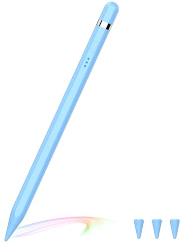 Pencil 1ère génération pour iPad 2018-2023, charge rapide de 10 minutes avec sensibilité d'inclinaison et stylet Palm Rejection pour iPad Pro 11/12,9, iPad 10/9/8/7/6, iPad Mini 7/6/5, iPad Air