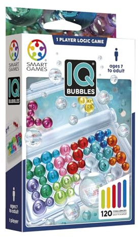 SmartGames - IQ Bubbles, Puzzle Game with 120 Challenges, Ages 7+